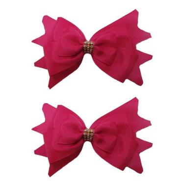 Imagem de Laço Para Cabelo Adulto Elegante De Luxo 2 UNIDADES - POP, Pink