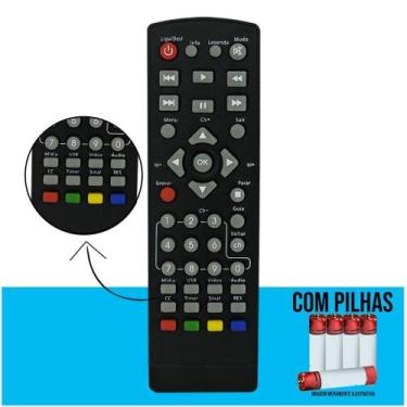Imagem de Controle Remoto Compatível com Conversor Digital Intelbras Keo - Lelon