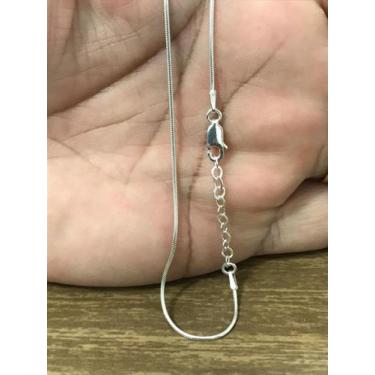 Imagem de Tornozeleira Prata Maciça 925 25cm Rabo Rato - Lojas La&Ny, 25 cm, Pra