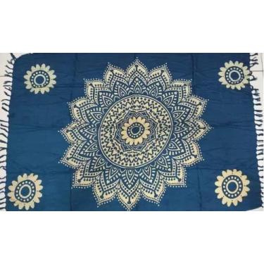 Imagem de Canga Praia Mandala Floral Saída Moda Verão Beach Bali Viscose Diversa