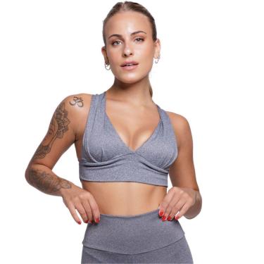 Imagem de Top Bojo Suplex Liso Bella Fiore Roupa Para Academia Treino Moda Fitnees-Feminino