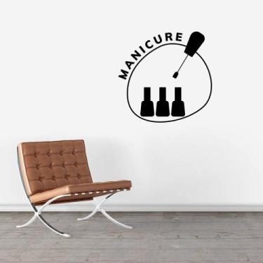 Imagem de Adesivo de Porta Manicure Esmaltes Decoração Salão de Beleza Nail Desi