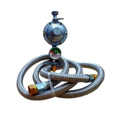 Imagem de kit instalação gás mangueira 3,5 mts rosca 1/2 cooktop fogão - FORMAGÁ