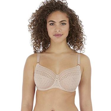 Imagem de Freya Cobertura total feminina, Renda bege natural, 30G
