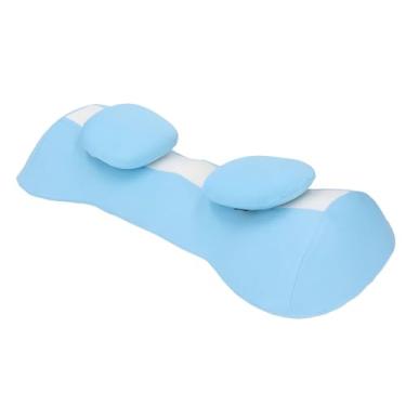 Imagem de Travesseiro de Apoio Lombar, Encosto Confortável para Dormir, Cama, Cintura, Parte Inferior das Costas, Com 2 Peças de Acessórios Adequados para Viagens para Casa (azul claro)