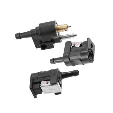 Imagem de Partuto 3 peças de conectores de linha de combustível de motor de barco marítimo 6 mm fêmea macho junta de combustível encaixe para mangueira de tanque de combustível do motor Yamaha 1/10.2 cm