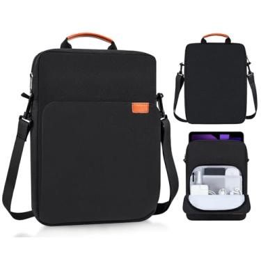 Imagem de Bolsa de ombro para tablet de 9-11 polegadas para iPad Pro M4/iPad Air 11 polegadas M3 M2 2025 2024, iPad A16 11 polegadas 2025, novo Amazon Fire Max 11/10.1 polegadas Fire HD 10 Plus, bolsa vertical