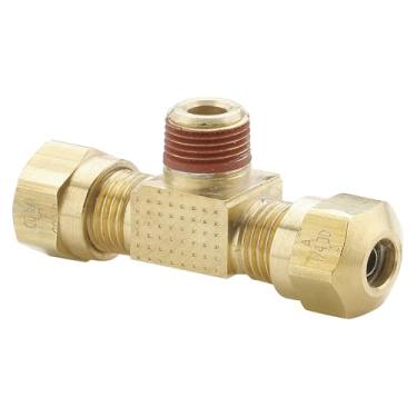 Imagem de Parker VS272NTA-8-4 Freio de ar D.O.T. Estilo de compressão para J844 Tubing-NTA, tubo a tubo, latão, compressão e rosca de tubo macho, 1,27 cm e 0,63 cm