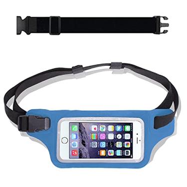 Imagem de Nova pochete impermeável para corrida, para iPhone 6, 7, 8, 11, 12 Plus e Android Samsung – com capa para tela sensível ao toque – bolsa de cintura seca com classificação IPX8 para OCR, esqui, praia,