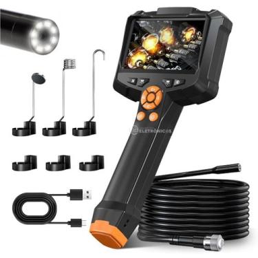 Imagem de Endoscópio FullHD 4,3" com Luz LED Ajustável e Cabo de 5 Metros para I