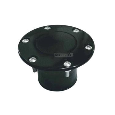 Imagem de Tampa Billet Black Gasolina Push Click Hot Rods Pick Ups