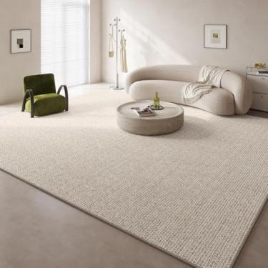 Imagem de HJZSZX Tapete creme tapete grande tamanho sala de estar decoração tapetes confortáveis antiderrapantes quarto tapetes, YY007,3,B,200X200CM