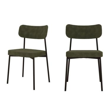 Imagem de Kit com 2 Cadeiras para Sala de Jantar Mona Yescasa Verde Alga