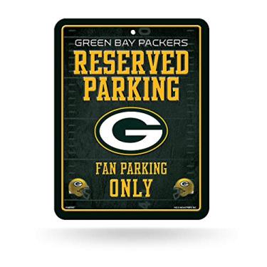 Imagem de Placa de metal para estacionamento NFL Green Bay Packers 21 cm x 28 cm