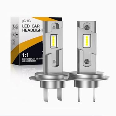 Imagem de KATZEIST Lâmpada H1 2024, lâmpadas de neblina H1 tamanho mini 1:1 6500K H1, impermeável IP68, sem necessidade de adaptador, sem polaridade, plug-and-play, pacote com 2 (H7-ZC)