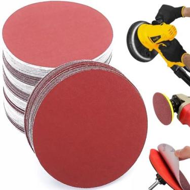 Imagem de 100 X Lixas Disco Grão Liso 225mm 9 Polegadas Lixadeira Politriz KaQi