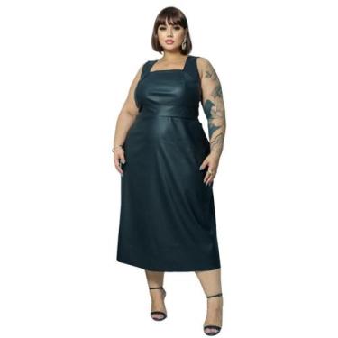 Imagem de Vestido Curvy Midi Plus Size material ecológico Tendência - Lia Rosa, 