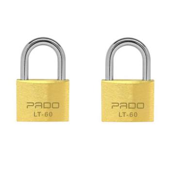 Imagem de Kit 2 Unidades Cadeado Latão 60mm Pado Segredos Diferentes, Cadeado La