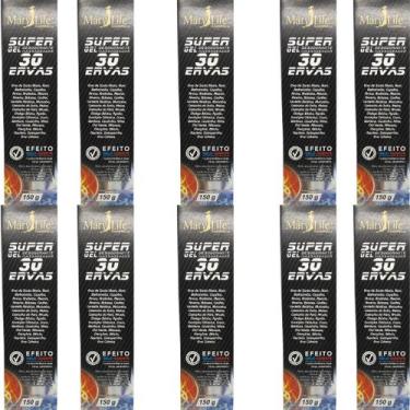 Imagem de Super Gel Desodorante Massageador Mary Life 30 Ervas Bisnaga 150g Kit 