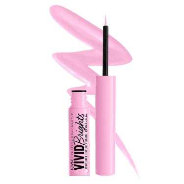 Imagem de Delineador nyx professional makeup Vivid Brights Liquid Sneaky Pink