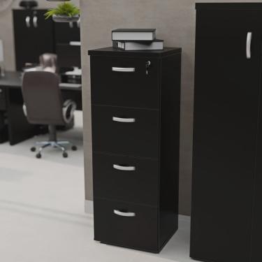 Imagem de Gaveteiro Arquivo Escritório 4 Gavetas Pasta Suspensa