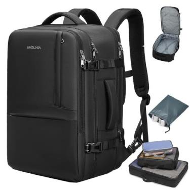 Imagem de Mochila de viagem MOLNIA 50L expansível para homens e mulheres preta