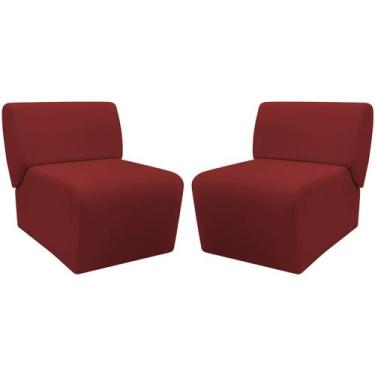 Imagem de Kit 2 Poltronas Decorativa Para Sala Manicure Consultório Escritório Z