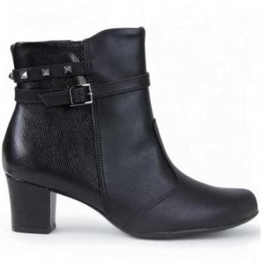 Imagem de Bota Cano Curto Salto Medio Piccadilly 110180 Feminino-Feminino