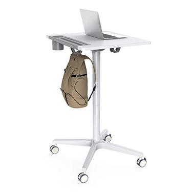 Imagem de WUHUQN Suporte de pódio de palestra, suporte de pódio, palestra, palestra, plataforma de ensino de palestras, carrinho de laptop móvel para escritório, cabeceira, sofá, poltrona, bandeja reclinável