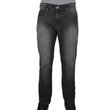 Imagem de Calça Jeans Masculina com Elastano - R7, 48, Preto, Used