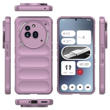 Imagem de Elubugod Capa para celular TPU macia compatível com Nothing Phone (3a) Pro A059P roxa