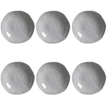 Imagem de Conjunto De Pratos Fundos 06 Peças Orgânico Concreto Porto