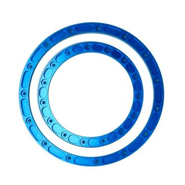 Imagem de BeaxTurbo Racing Upgrade Parts CNC Aluminum Inner Outer beadlock Ring for LOSI Super Baja Rey2.0 1/6 Wheel (Blue)