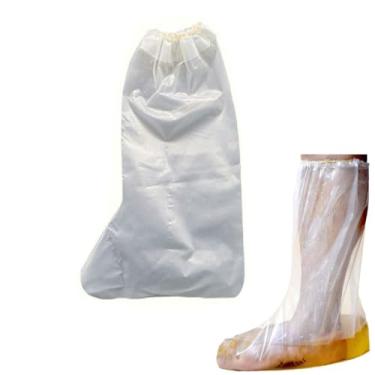 Imagem de DeaHea Pacote com 10 sacos de spa descartáveis em vez de banheira de spa Pedi spa portátil à prova d'água para pedicure sacos de água para pedicure com óleo de chá, terapia de pedicure, pomada