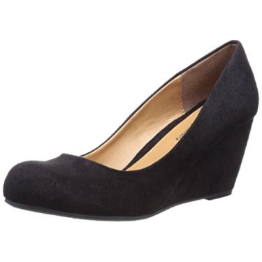 Imagem de Cl by Chinese Laundry Sapato feminino Nima Wedge, Super camurça preta, 9 Wide