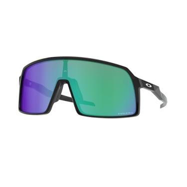 Imagem de Óculos de Sol Oakley Masculino OO9406A Sutro Low Bridge Fit Retangulares, Tinta Preta/Prizm Jade, 37 mm