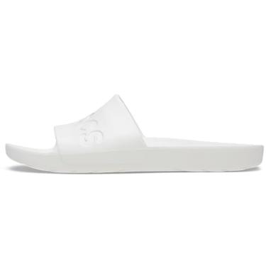 Imagem de Crocs Sandália Slide Masculina, Branco, 7 Women/4.5 Men