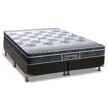 Imagem de Cama Box Queen: Colchão Molas Probel MasterPocket Ensacadas ProDormir Springs + Base CRC Courano Black(158x198)