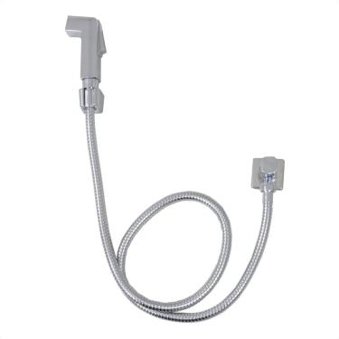 Imagem de Ducha Higiênica Completa Quadrada Cromada Luxo Universal Rdx