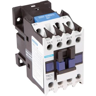 Imagem de Contator Tripolar Trc1-1201 12A 220Vca 1Nf