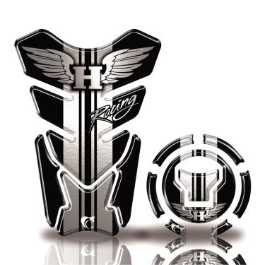 Imagem de Kit Protetor Tanque Adesivo Moto Honda Acima 2018 Preto