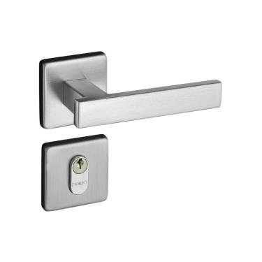 Imagem de Fechadura 408 Roseta Quadrada Máquina 55 Cromo Acetinado Externa Pado