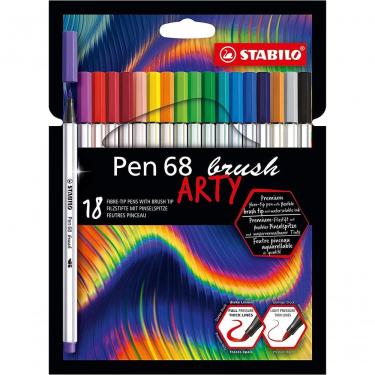 Imagem de Caneta Pen 68 Arty Estojo C-18 Cores Stabilo