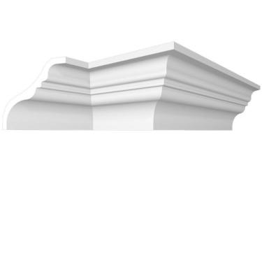 Imagem de Kit Com 5 Barras Roda Teto Perfil De Poliestireno Up237 Homestar 10m Branco