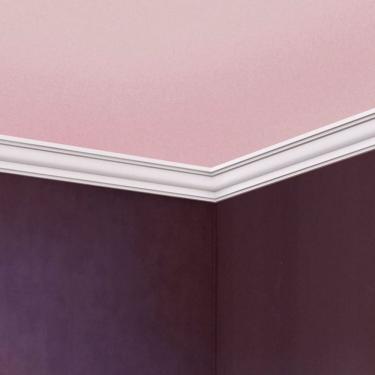 Imagem de Kit Com 10 Barras Roda Teto Perfil De Poliestireno Jo Homestar 20m Branco