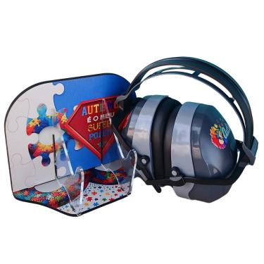 Imagem de Suporte Infinity Branco 26db Para Abafador De Ruidos Autista