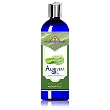 Imagem de ANCIENT HEALTH REMEDIES Gel De Aloe Puro Orgânico Não Refinado, Prensado A Frio, Remedies, Atacado, Produtos Beleza, Cuidados Com Pele, Hidratante Para Diy (Índia) (473 Ml)