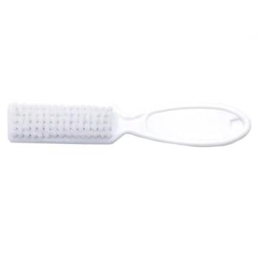 Imagem de Escova de Unha Profissional Micure Pedicure Quadrada Cabo Longo Kit 40 Peças - Branco