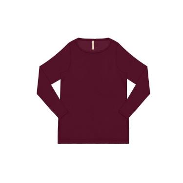 Imagem de Blusa Lunender Malha Plus Size Vinho Tam. GG-Feminino