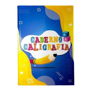 Imagem de Caderno Caligrafia 1/4 Brochura capa dura vertical 96 folhas - Marca